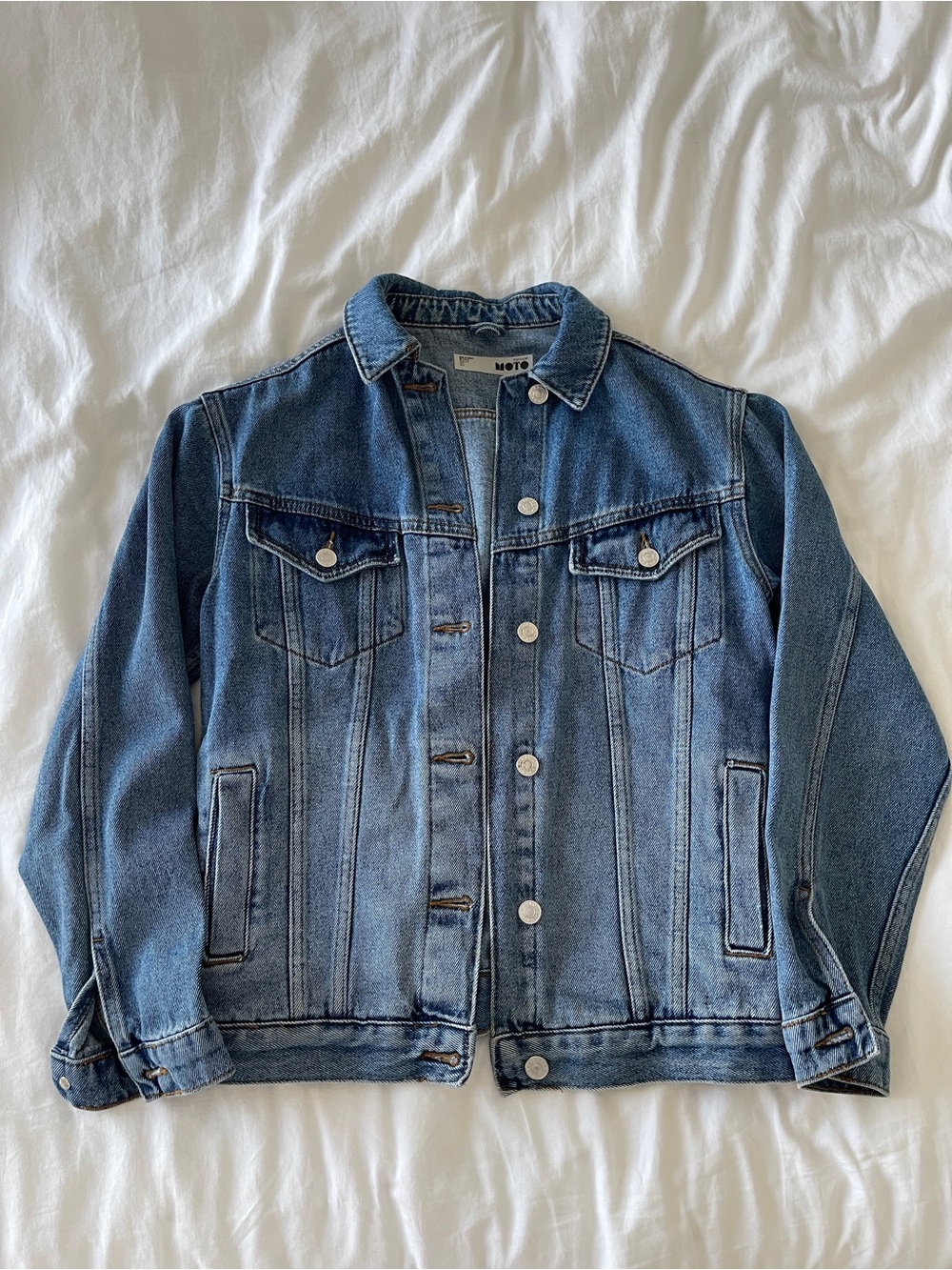Blue denim jean jacket